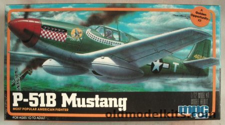 MPC 1/72 North American P-51B Mustang - Don Gentile's 'Shangri-La'  (Airfix Molds), 14008 plastic model kit